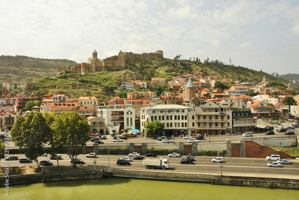 Tbilisi - the capital and the largest city of Georgia, lying on the banks of the Kura River
