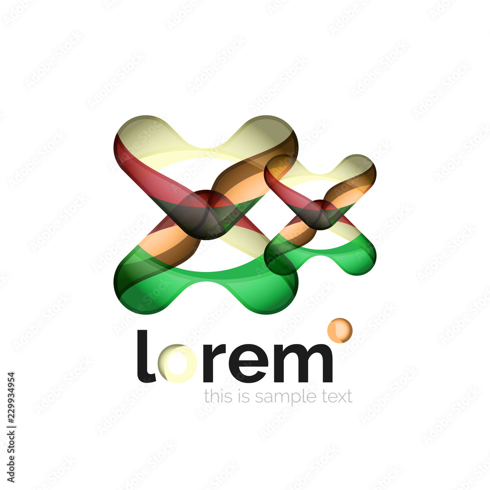 Geometric convergence vector business icon Geometric convergence vector business icon
