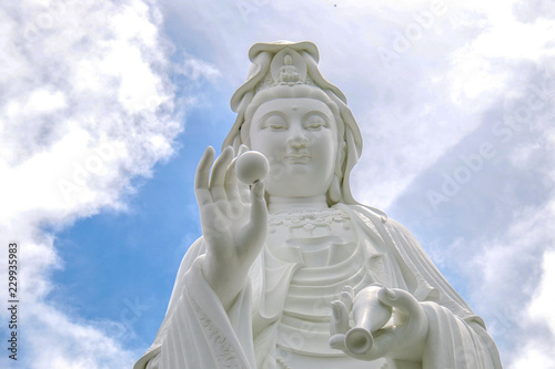 World most beauty art of the Mother goddes Guan Yin statue / Tsz Shan Monastery HongKong