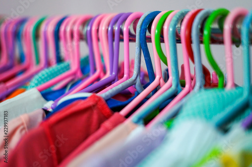 Colorful clothes hanger