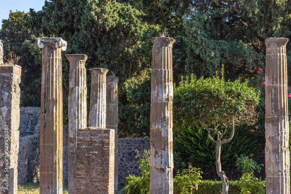 Naklejka premium Säulen in Pompeii