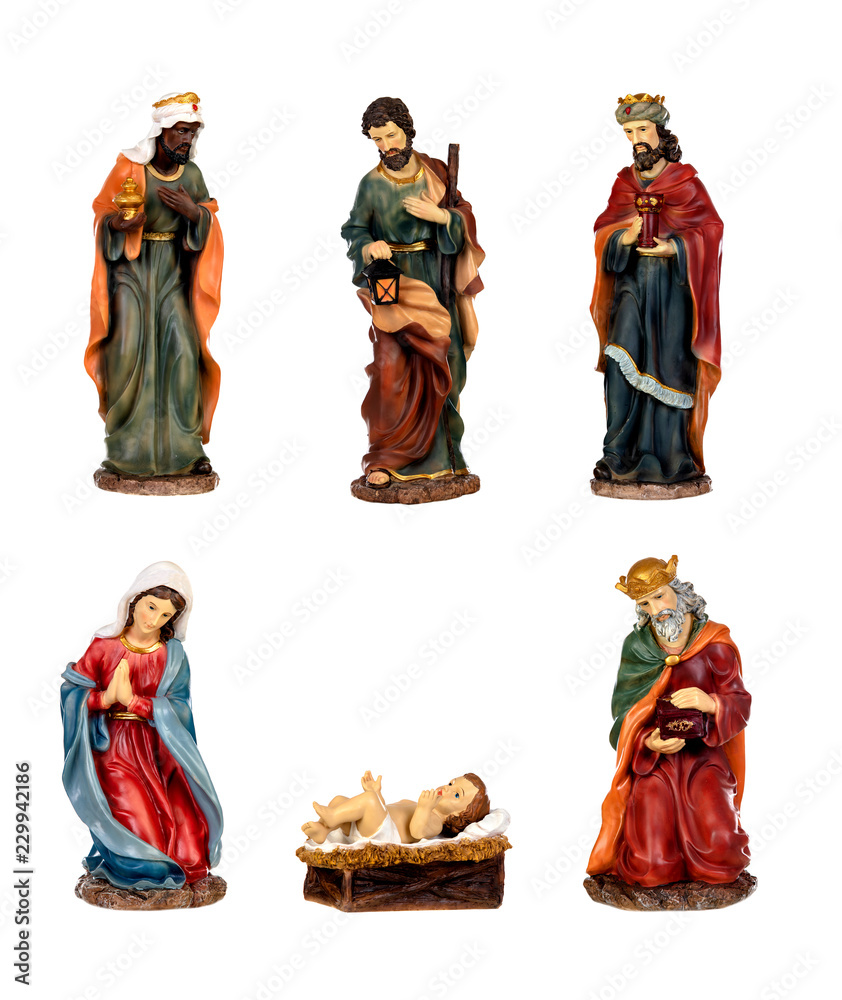 Ceramic figures for the nativity scene