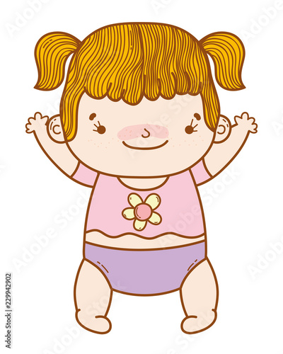 Cute baby cartoon photo