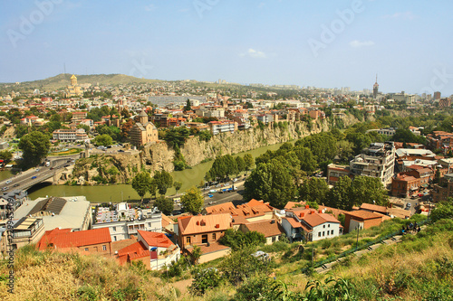 Tbilisi - the capital and the largest city of Georgia, lying on the banks of the Kura River
 #229945309