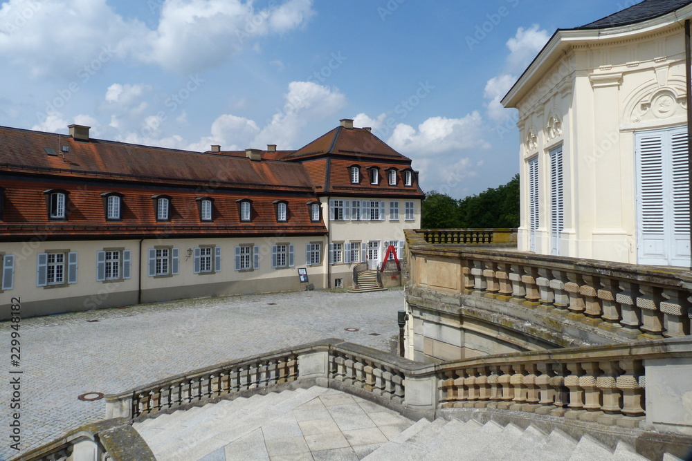 Balustraden am Schloss Solitude in Stuttgart Balustraden am Schloss Solitude in Stuttgart