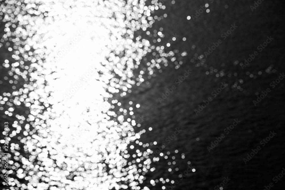 Abstract blurred background with night water and round bokeh, photo Abstract blurred background with night water and round bokeh, photo