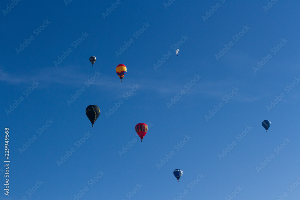 Hot air balloons in the sky Hot air balloons in the sky