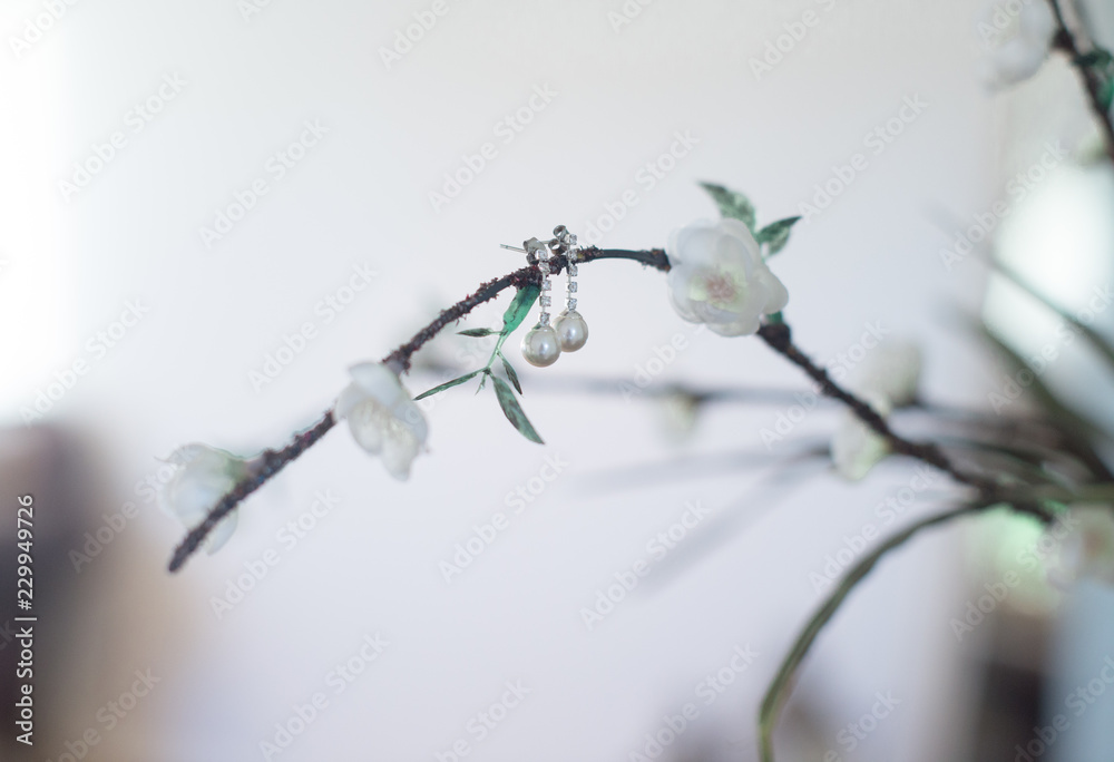 Hanging Pearl Earrings