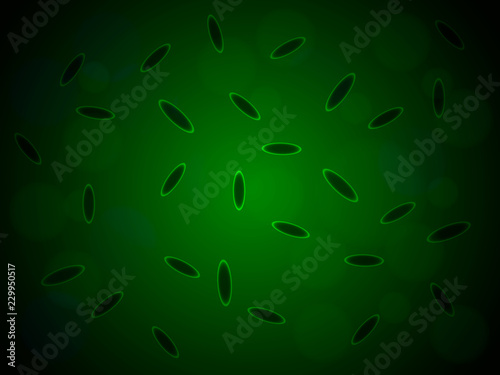 Green bacterium background. Vector illustration