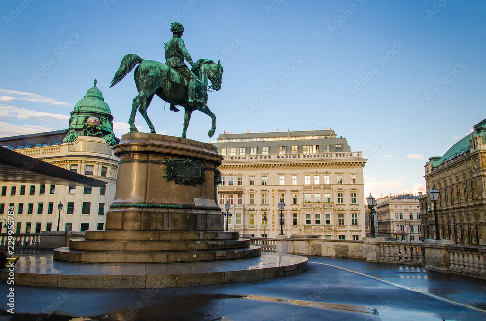 Equestrian statue Archduke Albrecht, Duke of Teschen, Vienna, Austria