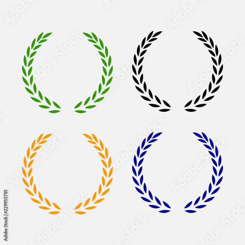 icon laurel wreath, spotrs design