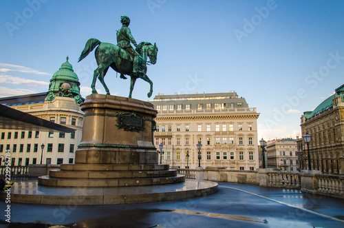 Equestrian statue Archduke Albrecht, Duke of Teschen, Vienna, Austria