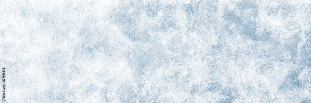 Textur blaues Eis, Winter Hintergrund für Werbeflächen