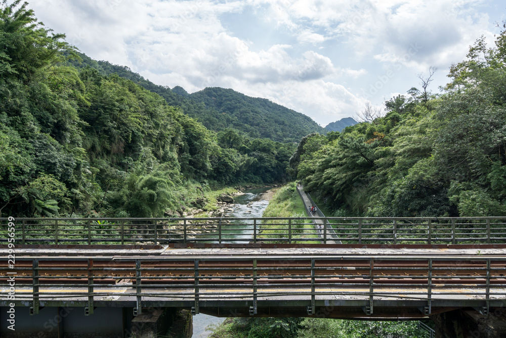 pingxi railway line in the mountain pingxi railway line in the mountain