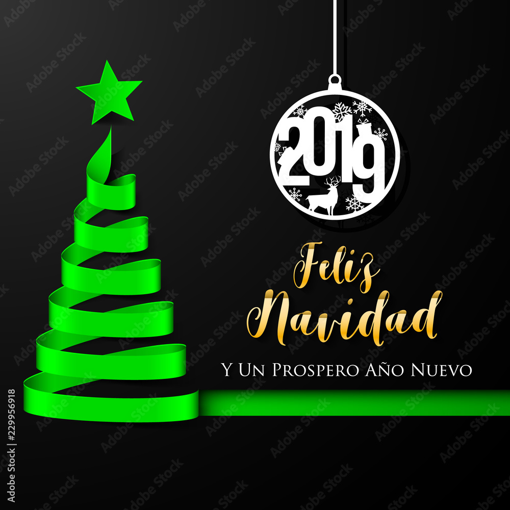 Spanish Christmas and Happy New Year greeting card Spanish Christmas and Happy New Year greeting card