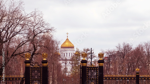 Photography Architectural details of building near Red Square in Moscow.