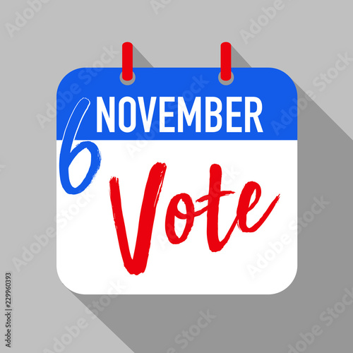 reminder to vote in the United states midterm election on November 6th