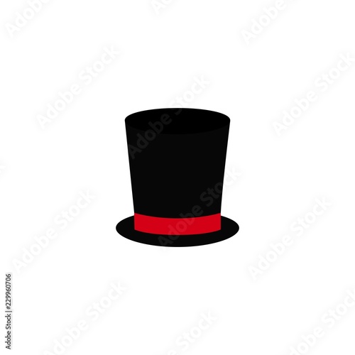 A hat cylinder for gentleman icon color