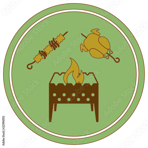 Brazier, kebab and chicken