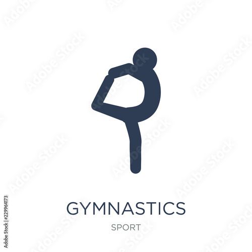 Gymnastics icon. Trendy flat vector Gymnastics icon on white background from sport collection