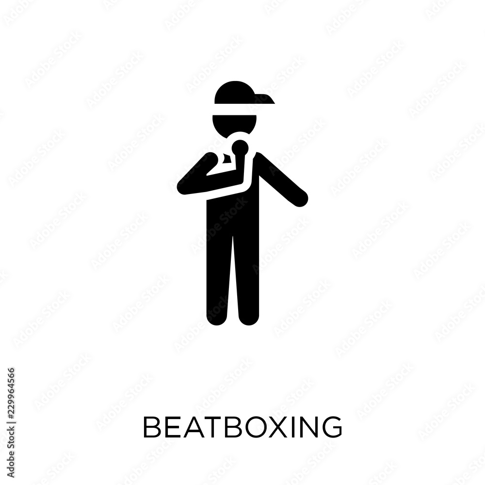 Beatboxing icon. Beatboxing symbol design from Activity and Hobbies collection.