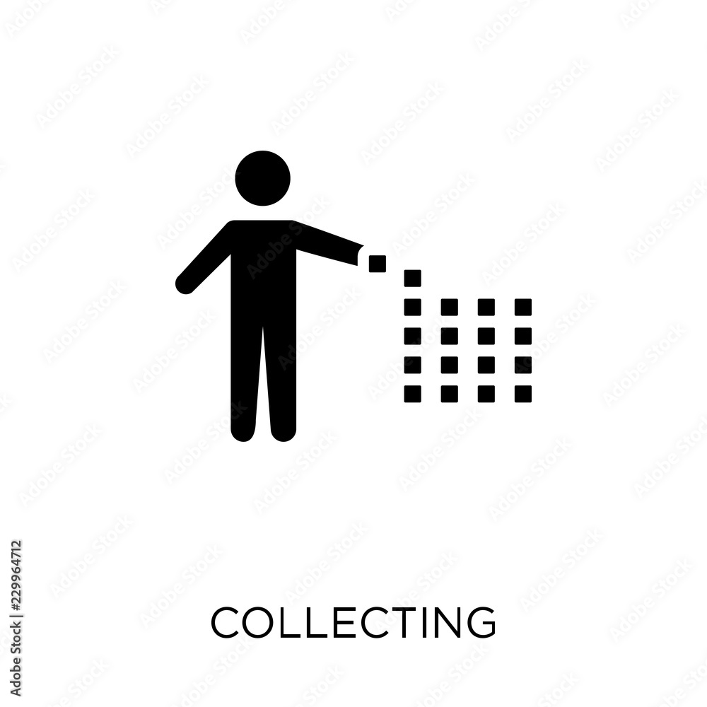 Collecting icon. Collecting symbol design from Activity and Hobbies collection.