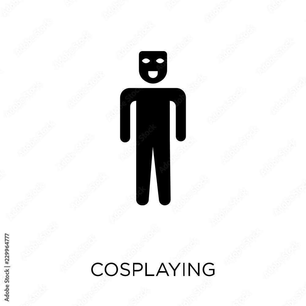 Cosplaying icon. Cosplaying symbol design from Activity and Hobbies collection.