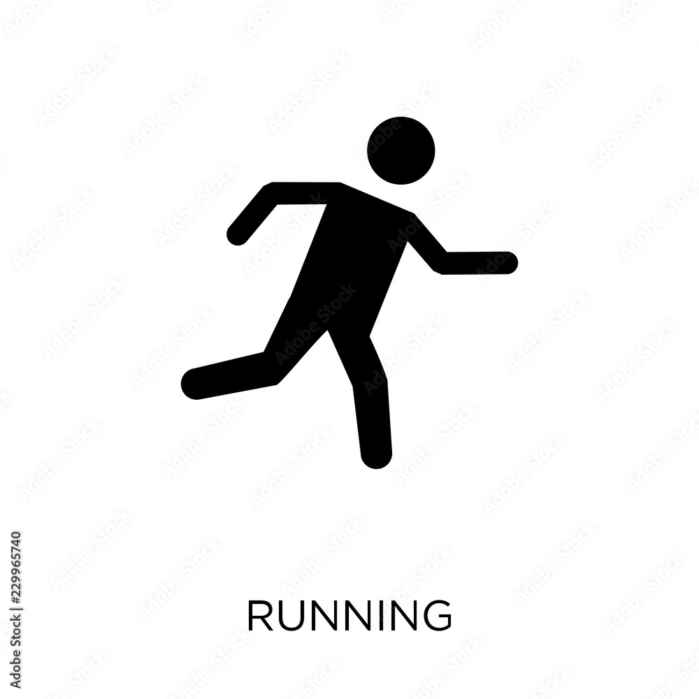 Running icon. Running symbol design from Activity and Hobbies collection.