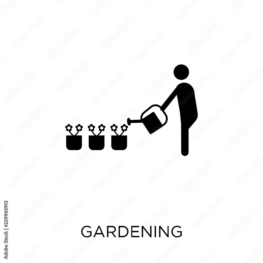 Gardening icon. Gardening symbol design from Activity and Hobbies collection. Gardening icon. Gardening symbol design from Activity and Hobbies collection.