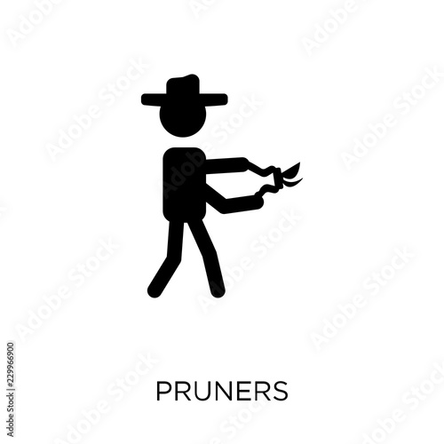 Pruners icon. Pruners symbol design from Agriculture, Farming and Gardening collection.