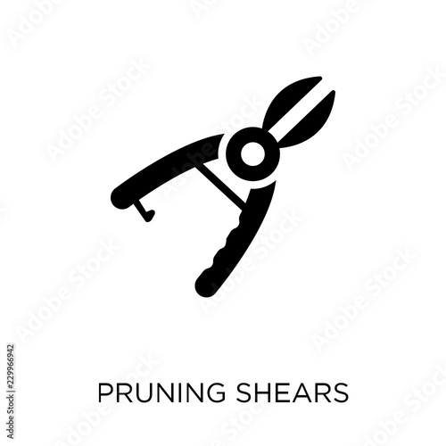 Pruning shears icon. Pruning shears symbol design from Agriculture, Farming and Gardening collection.