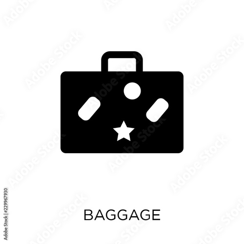 Baggage icon. Baggage symbol design from Travel collection.