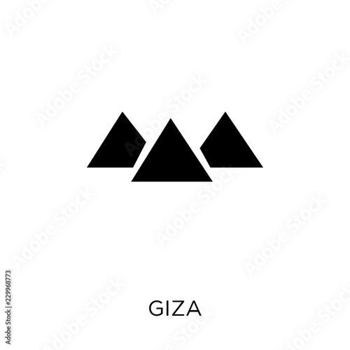 Giza icon. Giza symbol design from Architecture collection.