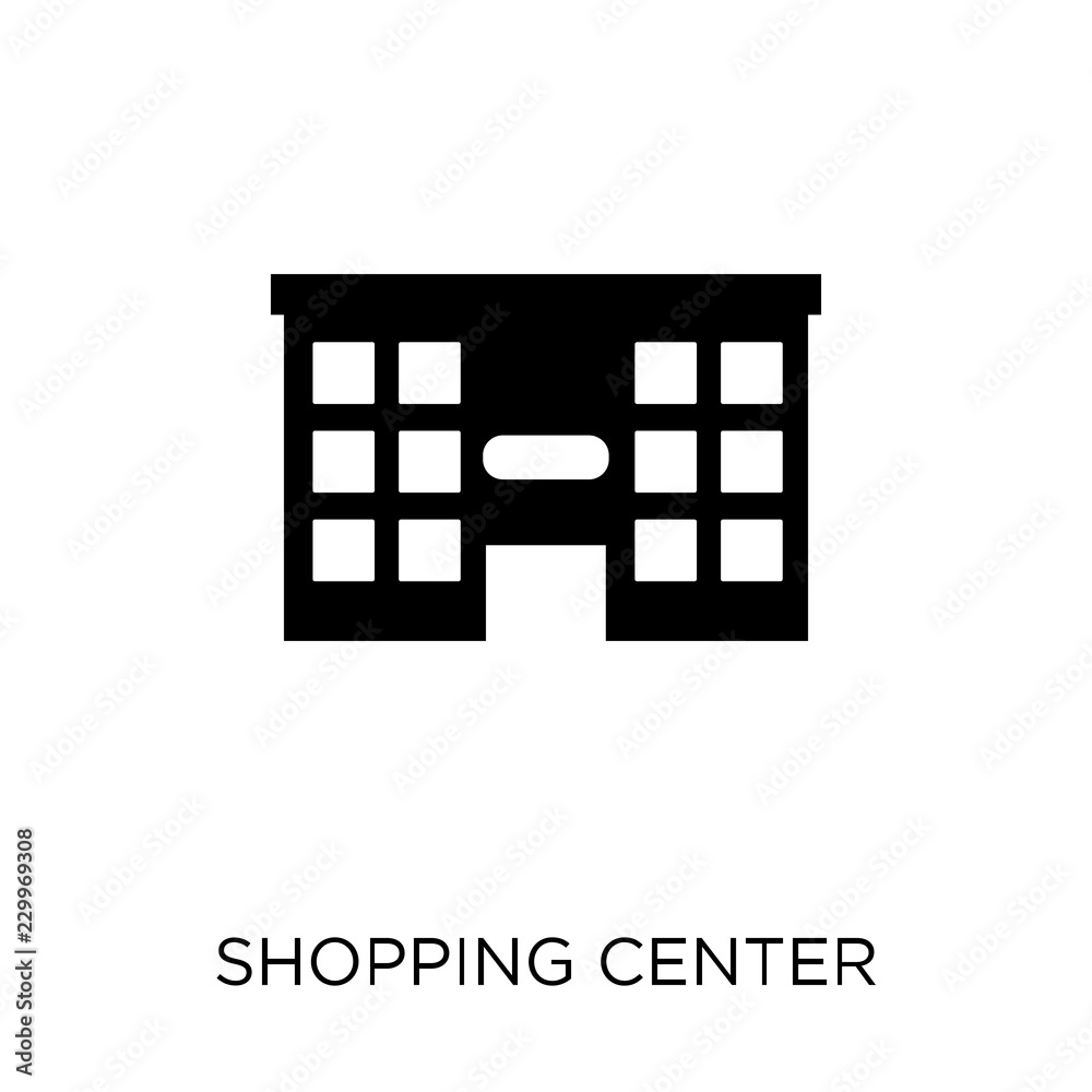 Shopping center icon. Shopping center symbol design from Architecture collection. Shopping center icon. Shopping center symbol design from Architecture collection.