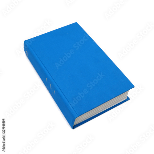 old hardcover book, isolated