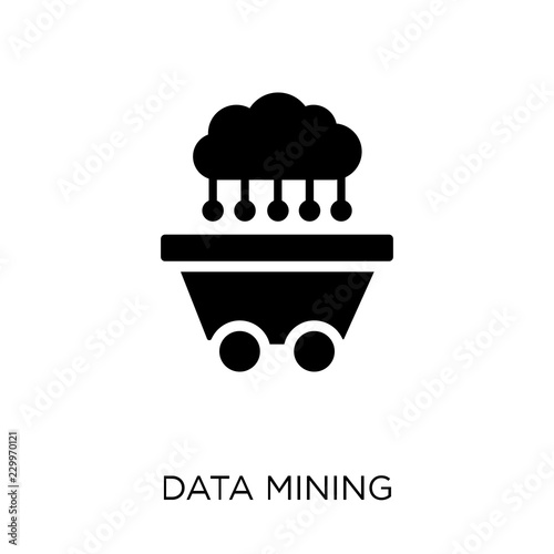 Data Mining icon. Data Mining symbol design from Artificial Intellegence collection. Simple element vector illustration. Can be used in web and mobile.