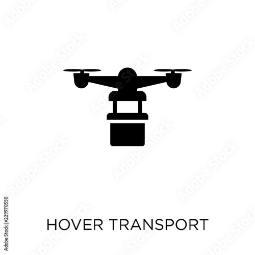 Hover transport icon. Hover transport symbol design from Future technology collection. Simple element vector illustration. Can be used in web and mobile.