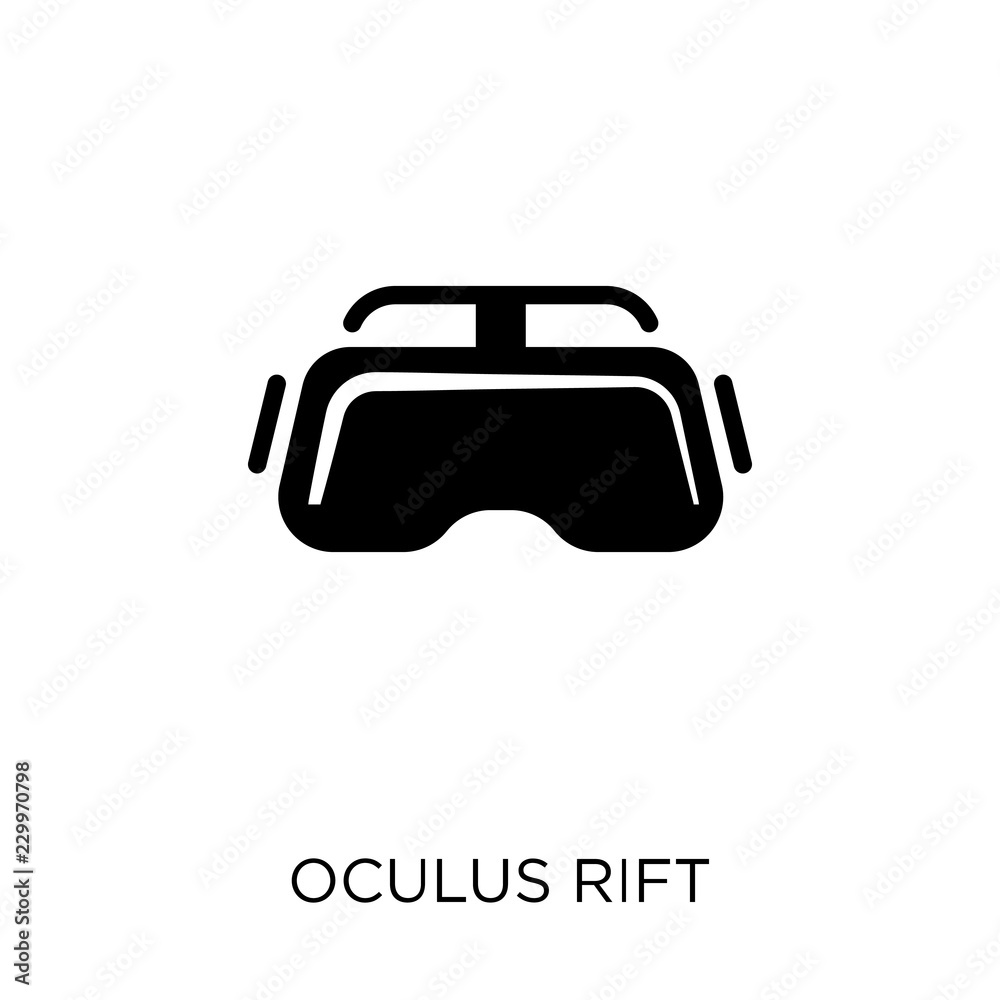 Oculus rift icon. Oculus rift symbol design from Future technology collection. Simple element vector illustration. Can be used in web and mobile.