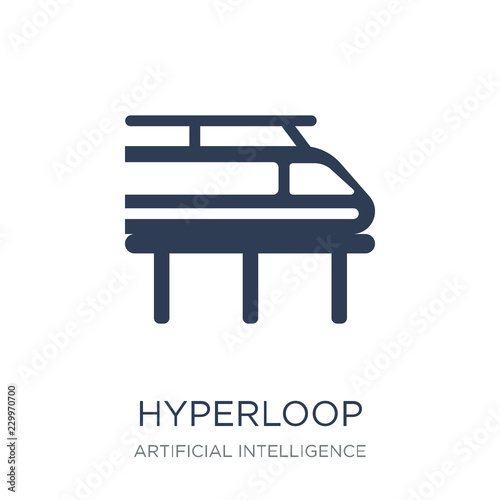 Hyperloop icon. Trendy flat vector Hyperloop icon on white backg