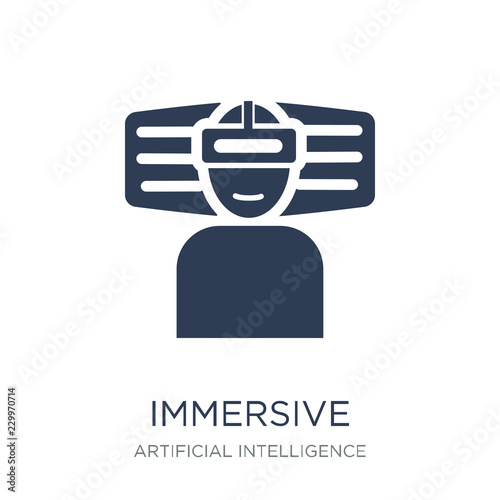 Immersive icon. Trendy flat vector Immersive icon on white backg