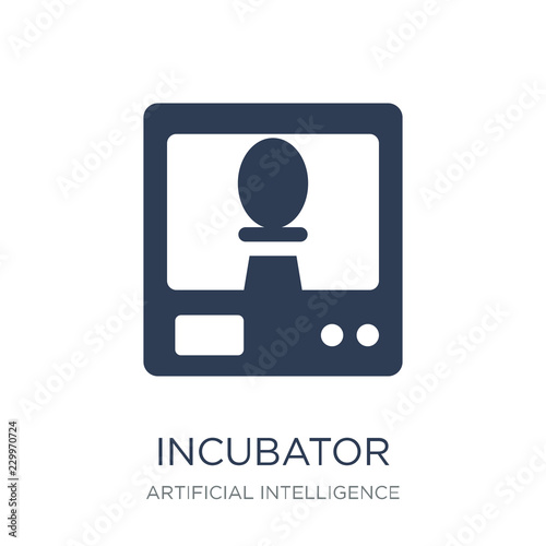 Incubator icon. Trendy flat vector Incubator icon on white backg
