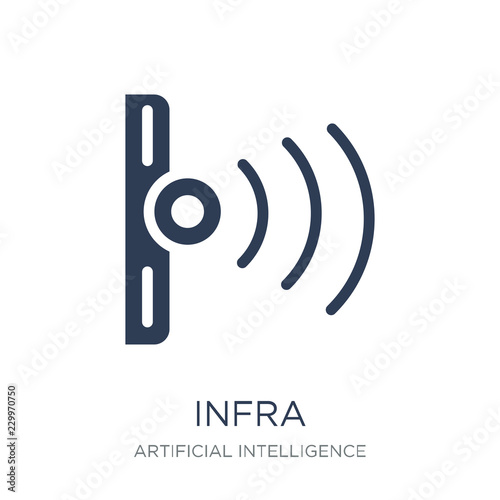 Infrared icon. Trendy flat vector Infrared icon on white backgro