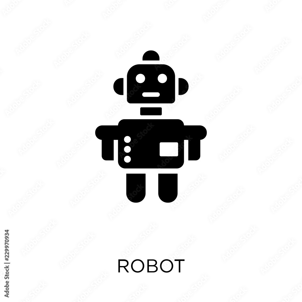 Robot icon. Robot symbol design from technology collection. Simple element vector Can be used in web and mobile. Stock Vector Adobe Stock