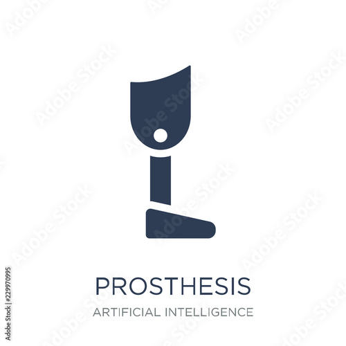 Prosthesis icon. Trendy flat vector Prosthesis icon on white bac