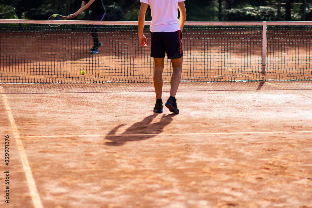 Tennis game background