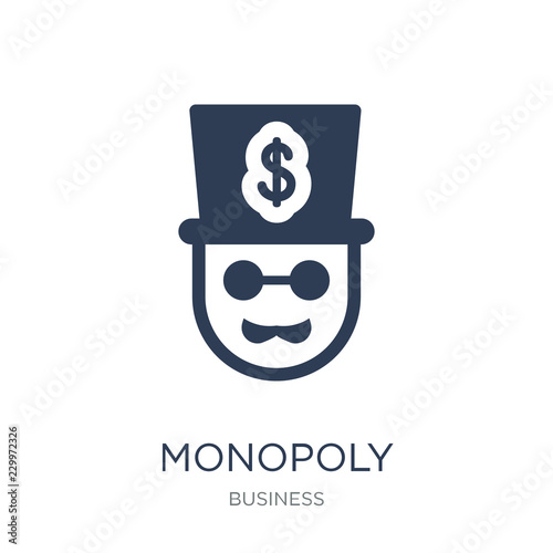 Monopoly icon. Trendy flat vector Monopoly icon on white background from Business collection
