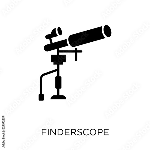 Finderscope icon. Finderscope symbol design from Astronomy collection. Simple element vector illustration. Can be used in web and mobile.