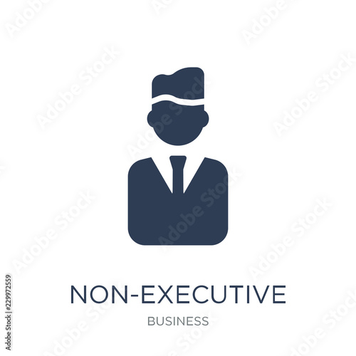 Non-executive director icon. Trendy flat vector Non-executive director icon on white background from Business collection