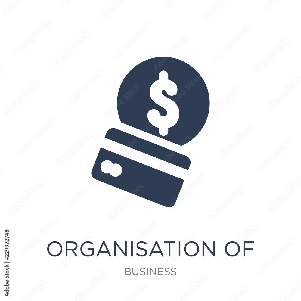 Organisation Of Petroleum Exporting Countries Opec Icon Trendy Flat
