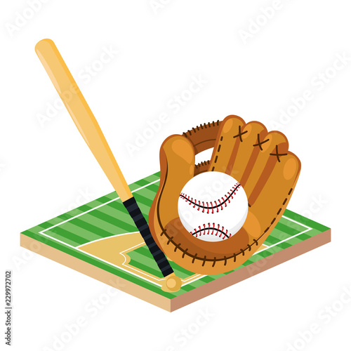 baseball equipment cartoon